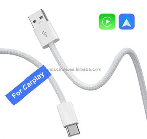 3A USB TYPE <b>C</b> Fast <b>Charging</b> Cable for Smartphone Carplay Nylon USB <b>C</b> <b>Charging</b> Data Transfer Cable for iPhone 15 16 Android Cable - Product Image 2