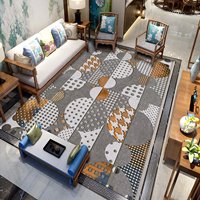 Tapis vintage de style persan lavé, imprimé en 3D, adapté au salon et à la chambre à coucher