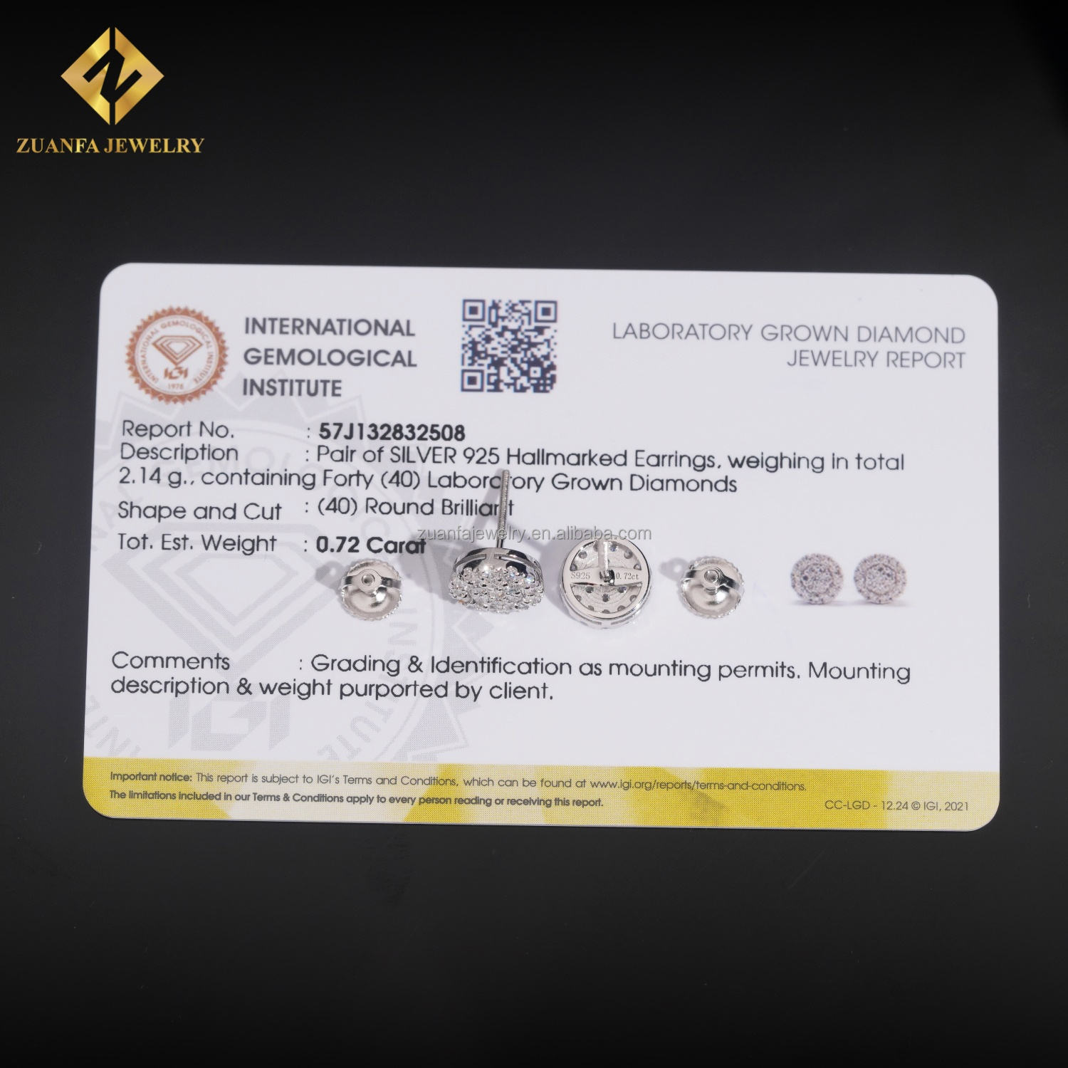 Silver IGI certificate