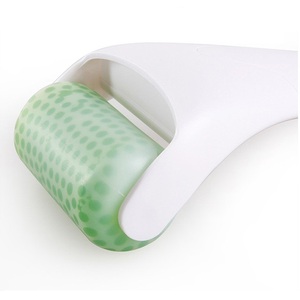 Mini Ice Cooling Derma Rolling System Jade <b>Roller</b> Face Massager with Anti-Aging Skin Rejuvenation and 10-15mins Freeze Time - Product Image 3