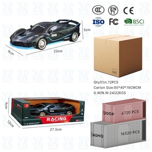 Aijh Nhà Máy Mới Trẻ Em Quà Tặng 1/18 2.4G Điện Đài Phát Thanh Điều Khiển Đồ Chơi Với Ánh Sáng LED Điều Khiển Từ Xa Xe - Product Image 4