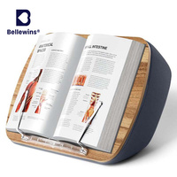 Coussin de lecture et support de bureau en tissu doux pour la peau avec remplissage de billes de mousse personnalisées Bellewins
