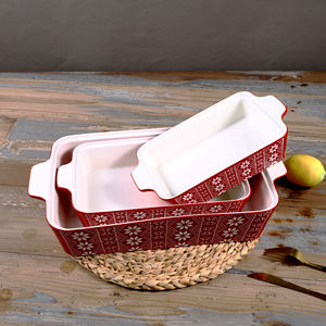 Juego de Moldes para Hornear de Cerámica Antiadherentes, Seguros para <span class=keywords><strong>Horno</strong></span>, con Logotipo Personalizado para Restaurante Nórdico - Product Image 6