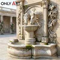 Magnifique Fontaine Murale Intérieure en Marbre avec Tête de Cheval – Décoration Murale Aquatique