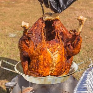 Four à barbecue vertical Al Pastor avec fumoir, boîte de 10 pouces, plat de cuisson pour <span class=keywords><strong>dinde</strong></span>, 5 grilles amovibles en bambou et charbon de bois - Product Image 5