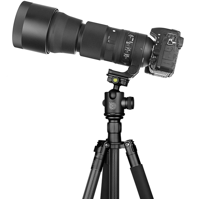 QZSD Q868C PRO 2-in-1 Carbon Fiber Tripod Monopod 160CM Travel Stand for Camera and Mobile Phone Photography