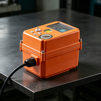 PM-10K Aktuator Listrik Mini On-Off 100Nm Aktuator Katup Putar Seperempat Kontrol Kontak Kering