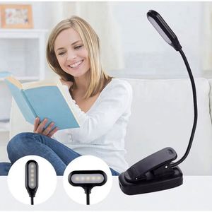 Mini Lámpara LED Ecológica Moderna para Lectura, Lámpara de Mesa con Protección Ocular, Ajustable, con Clip, Funciona con Batería, Flexible - Product Image 4
