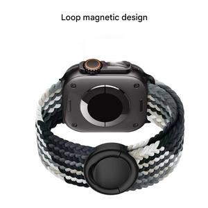 สำหรับ lionorm สายถักสำหรับนาฬิกาวงเดี่ยวสำหรับนาฬิกาสปอร์ต ULTRA <span class=keywords><strong>2</strong></span> 49มม. Correa iWatch Series 10 9 8 7 6 SE 46มม. 44มม. 45มม. 42มม. - Product Image 2