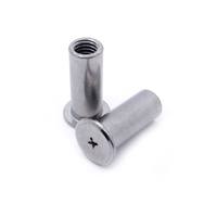 Rivet semi-creux à tête ronde à empreinte cruciforme en acier inoxydable 304 certifié ISO pour l'électronique et l'automobile
