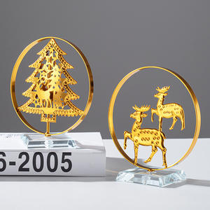 ของตกแต่งต้นคริสต์มาสแบบใหม่เครื่องประดับโลหะสำหรับงานคริสต์มาสงานปาร์ตี้คริสต์มาสของขวัญตั้งโต๊ะสำหรับตกแต่งบ้าน - Product Image 5