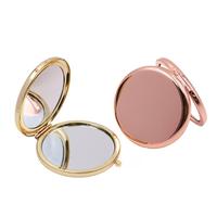 Compact Double-Sided Foldable Round Vanity Makeup Mirror for Women Girls Portable Travel Cosmetic Mirror Pocket Purse Handbag