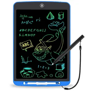 LCD yazma tableti dinozor Unicorn çizim çocuklar Tablet 8.5-12 inç 3-8 yaş erkek kız bebek tulumları yeniden kullanılabilir Doodle kurulu