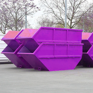 Recyclage des déchets personnalisé Poubelle empilable en acier Bacs à déchets <span class=keywords><strong>de</strong></span> remorque à sauter en métal - Product Image 3