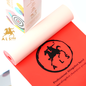 Bande de caoutchouc plate de haute qualité, bicolore, importée, haute élasticité, durable, pour lance-pierre, rouleau entier de 2m pour le <span class=keywords><strong>tir</strong></span> - Product Image 5