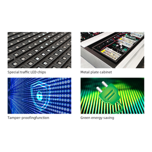 ป้ายไฟ LED แบบเลื่อนสำหรับทางหลวง P4 P5 P8 P10  กันน้ำ IP56 จอแสดงผลข้อความแบบไดนามิกสำหรับการนำทางจราจร - Product Image 4