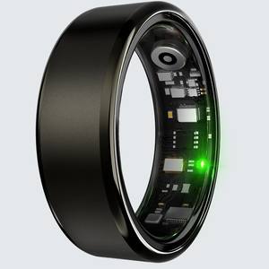 크로스보더 뉴 R100 스마트 링 무광 스테인리스 방수 심박수 측정 스텝 링 블랙 스포츠 수면 안드로이드/iOS - Product Image 2