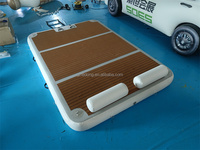 Plateforme flottante gonflable DWF pour yacht, ponton, quai, certifiée CE, capacité 100-500 kg, 5-10 passagers, couleur et logo personnalisables