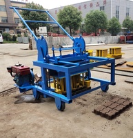 Machine à fabriquer des blocs mobiles QCM4-30 avec générateur diesel, machine manuelle à blocs de béton au prix haïtien