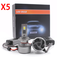 Bombillas LED 9005 para Faros Delanteros, Luz Alta, 100W, 10000LM, Súper Brillantes, HB3, D1, D2, LED, Plug and Play, Canbus, H7, para BMW, para Vios