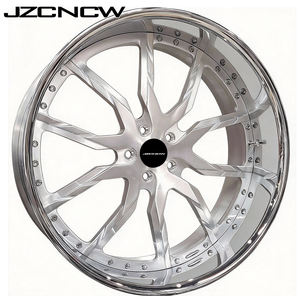 JZCNCW Jantes forgées sur mesure 3 pièces 5x4.75 5x120.7mm 5x120.65mm 20 22 24 26 28 30 pouces à déport profond pour 47 69 C5 C6 C7 C8 - Product Image 1