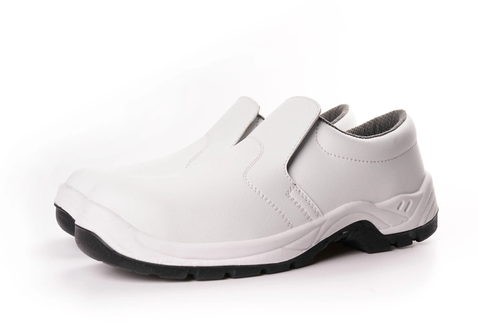 white breathable safety shoes