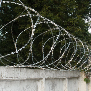 Fil de rasoir galvanisé hélicoïdal résistant à l'eau pour sites sécurisés clôture de ferme Protection de jardin extérieur fil de fer barbelé - Product Image 3