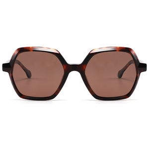 Custom Logo Oversized Square Full Rim Sunglasses Solid Black Frame Resin Lens Anti-Uv Protection Unisex Adult - Product Image 4