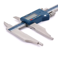 Dasqua Acier inoxydable 0-500mm IP54 Étanche Heavy Duty Digital Caliper Support Data Output Fraction Conversion Function