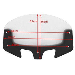 Pare-brise à moteur pour chef indien, couvercle en Polycarbonate noir, qualité supérieure, 1 pièce - Product Image 4