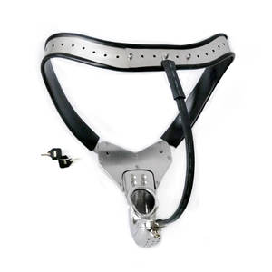 Mannelijke kuisheidsapparaat van roestvrij staal, kuisheidsgordel, metalen kuisheidskooi met draad, Y-vormig, seksspeeltjes voor mannen - Product Image 6