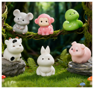 שרף סיטונאי סוס 3d מיניאטורי סוס גלגל המזלות מתנות ירח שנה סינית חדשה נחש 2026 מזכרות קישוט דמויות ילדים צעצוע ילדים - Product Image 4