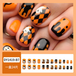 Kit de <span class=keywords><strong>Uñas</strong></span> Artificiales Profesionales <span class=keywords><strong>para</strong></span> Halloween 2026, Estilo Nuevo, <span class=keywords><strong>Uñas</strong></span> Postizas Hechas a Mano, Empaque Elegante <span class=keywords><strong>para</strong></span> Uso Estético - Product Image 4