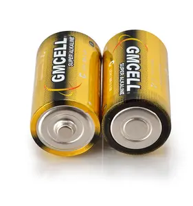 फ्लैट डिस्चार्ज क्षमता बैटरी आकार C LR4 AM2 1.5V क्षारीय बैटरी