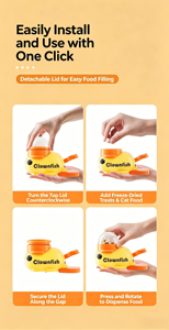 Jouet distributeur de friandises interactif en forme de canard jaune pour chats et chiens, jouet d'enrichissement et de puzzle à alimentation lente pour petits animaux - Product Image 4
