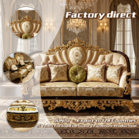 Ensemble de canapés turcs royaux best-sellers, canapé Chesterfield de style français de haute qualité, pieds en bois massif, design luxueux et intemporel, garantie 1 an