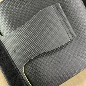 3.0mm thickness Carbon fiber grain Hypalon Rubber leather for Hand Grips Weight lifting guard palm