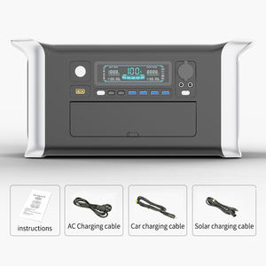 Station d'alimentation portable 1800W 3600W, batterie de secours domestique 1024 2048Wh, portable avec panneau solaire - Product Image 4