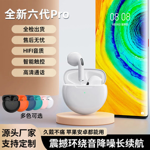 Pro6 Wireless Earbuds Mini <b>Bluetooth</b> Touch Control Sports Headphones With Type C Charging For Gaming And Running - Product Image 5