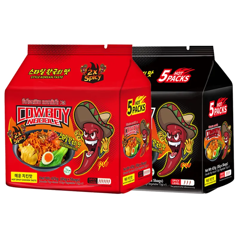 OEM Wholesale Price Instant Bag Noodles 85g Spicy Instant Noodles