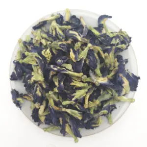 OEM Anthocyanin Herbal Tea Blue Butterfly Pea Tea Butterfly Bunga untuk Ice Bubble Tea