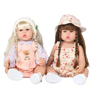 Wholesale New Design Cheap Alive Lifelike Full Body Silicone Doll Reborn Baby Doll boy dolls for Kids Mini Cute SoftPopular
