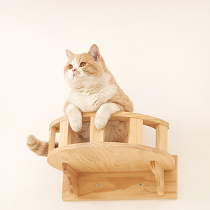 Multifunzionale in legno Cat Tree House Cat Toy Cat Climb Track scaffali moderni <span class=keywords><strong>a</strong></span> parete - Product Image 6