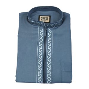 Costume musulman Arabie Saoudite Kurta de Dubaï Kaftan Abaya Ethnique Thobe pour Enfants Marque AL ASEEL Manches Courtes - Product Image 1