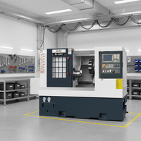 Petit tour CNC horizontal à broche unique personnalisable avec porte-outils à 8 postes, machine de moyenne capacité