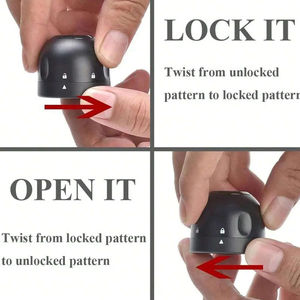 1pc Black Mini Wine <b>for</b> Champagne Stoppers Cap Domestic Kitchen <b>Sealing</b> <b>Leak</b> Proof Spin Preservatives Utensils - Product Image 5