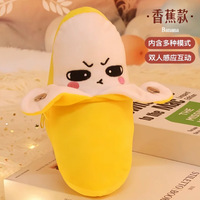 Seri Mainan Musik Plush Buah dan Sayuran T EPT, Mainan Interaktif Sensorik Suara untuk Belajar Aktivitas bagi Bayi dan Balita