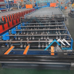 Honduras Popular de alta velocidad TR4 Trapezoidal y R101 IBR Hoja de techo de doble capa Máquina formadora de rollos de azulejos de acero de color - Product Image 5