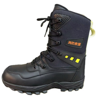 Bottes de pompier forestier ignifuges, haute tige, anti-perforation, anti-écrasement, pour la sécurité et les secours en cas d'incendie en zone sauvage