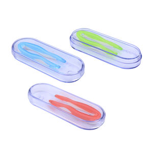 Boîte de rangement pour <span class=keywords><strong>lentilles</strong></span> de <span class=keywords><strong>contact</strong></span> Eyekan Cosmetic avec logo personnalisé, ensemble de soins oculaires tendance, accessoires, design de plante verte, matériau ABS+PP, CE - Product Image 4